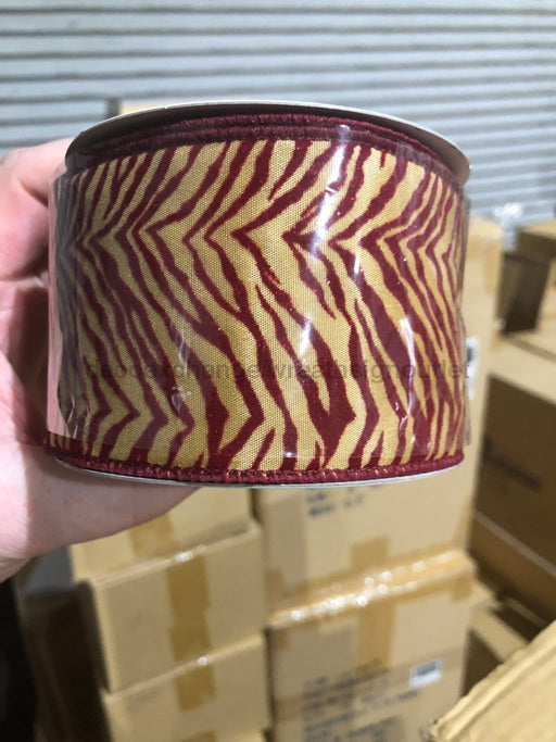 2.5"X10YD ANIMAL PRINT Ribbon RZ0285 - DecoExchange