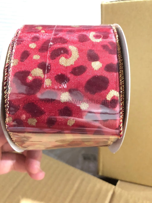 2.5"X10YD ANIMAL PRINT Ribbon RZ0335 - DecoExchange