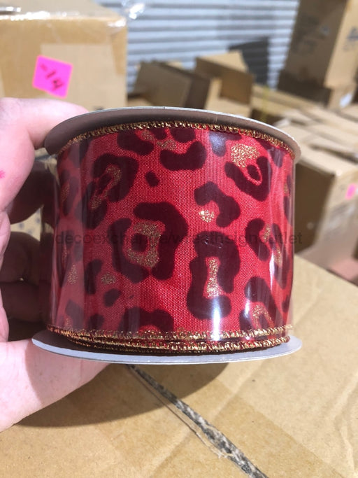 2.5"X10YD ANIMAL PRINT Ribbon RZ0410 - DecoExchange
