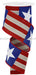 2.5’’X10Yd Bold Star Stripes/Royal Lt Nat/Red/White/Blue RGE1639KH Ribbon