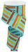 2.5"X10Yd Brush Stroke Stripes/Royal Light Teal/Dark Orange/Mustard/Brown RGC1315F3 - DecoExchange