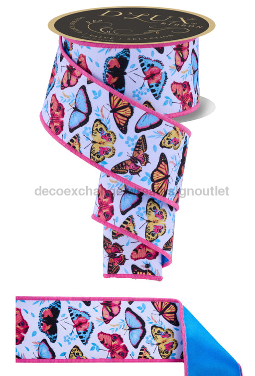 2.5’’X10Yd Butterflies/Fused Multi LX1059RT Ribbon