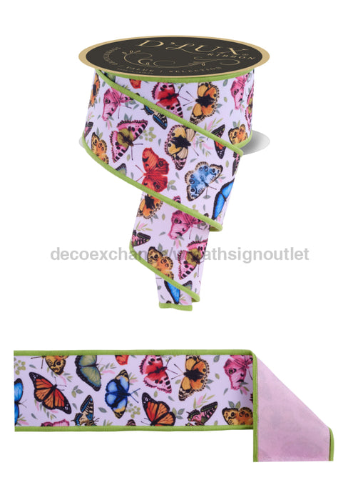 2.5’’X10Yd Butterflies/Fused Sage/Pnk/Multi Lx1059Kl Ribbon