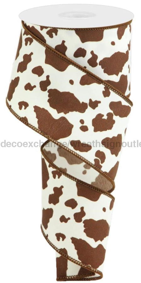 2.5’X10Yd Cowhide Print Ivory/Brown Rg1690W6
