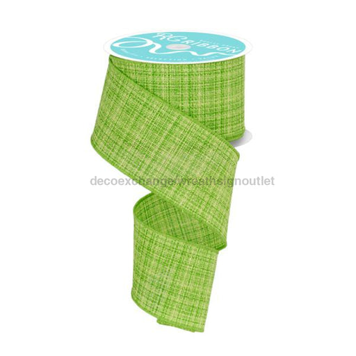 2.5’X10Yd Cross Check Fresh Green Rgf1408Lt Ribbon