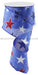 2.5"X10Yd Dashed Glitter Star On Royal Royal Blue/Red/White/Navy RG0165825 - DecoExchange