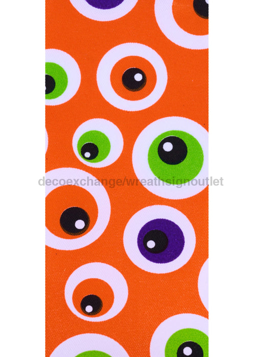 2.5’’X10Yd Eyeballs Orange/Multi Rgf148520 Ribbon