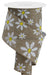 2.5’’X10Yd Faux Embroidery Mixed Daisy Lt Beige/White/Yellow Rge119201 Ribbon