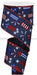 2.5X10Yd Firecrackers Navy Blue/Red/White Rge120019 Ribbon