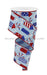 2.5’’X10Yd Firecrackers Pale Blue/Red/White/Blue RGE120014 Ribbon