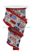 2.5’’X10Yd Firecrackers/Tinsel Natural/Red/White/Blue RGA868918 ribbon