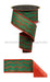 2.5’’X10Yd Foil Leaf Garland/Fused Emerald/Red LX314658 Ribbon