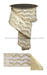 2.5’’X10Yd Foil Leaf Garland/Fused Ivory/Gold LX314277 Ribbon