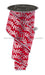 2.5’’X10Yd Foil Leaf Garland Red/Silver LS301624 Ribbon