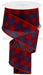 2.5’’X10Yd Fuzzy Flannel Buffalo Plaid Red/Royal Blue RG01028NW Ribbon