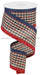 2.5’X10Yd Gingham/Royal Navy/Burgundy/Beige Rga80352E Ribbon