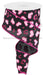 2.5’’X10Yd Heart Leopard Spots Black/Lt Pnk/Ht Pnk RGC1895R7 Ribbon