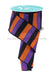 2.5’’X10Yd Horizontal Glitter Stripes Purple/Black/Orange RGF1619GE Ribbon
