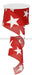 2.5’’X10Yd Large Stars On Cross Royal White/Red RG01269W7 Ribbon
