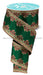 2.5’’X10Yd Lux Scallop Trim Emerald Green/Gold/Red RGH10357R Ribbon