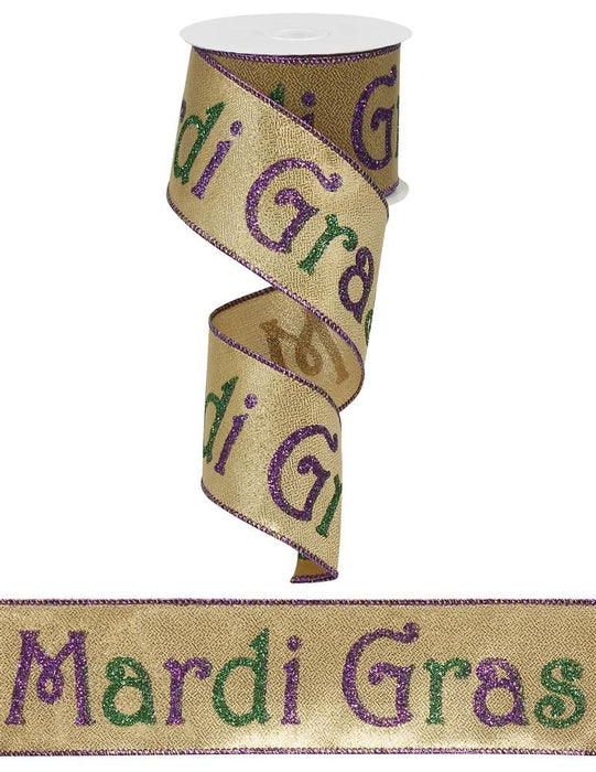 2.5"X10Yd Mardi Gras Mardi Gras RG01526 - DecoExchange