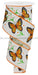 2.5’’X10Yd Monarch Butterfly W/Daisies Ivry/Dk Org/Ylw/Grn/Wht Rge150533 Ribbon