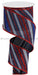2.5"X10yd Multi Diagonal Stripes/Royal RGB130219 Navy Blue/Red/Blue/White - DecoExchange