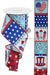 2.5’’X10Yd Patriotic Blocks/Diagonal White/Red/Blue RGE1086 Ribbon