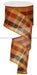 2.5"X10yd Plaid Moss/Red/Burg/Gold/Rust RG01331 - DecoExchange