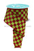 2.5’’X10Yd Print Glitter Check Lime Green/Red RGH1060W1 Ribbon