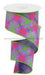 2.5"X10Yd Printed Plaid On Royal Lav/Lime/Hot Pink/Blue RGA143313 - DecoExchange