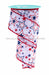 2.5’’X10Yd Printed Stars W/Glitter White/Red/Blue Rgf158027 Ribbon