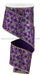 2.5’’X10Yd Quatrefoil Petals Purple/Mardi Gras RGE192623 Ribbon