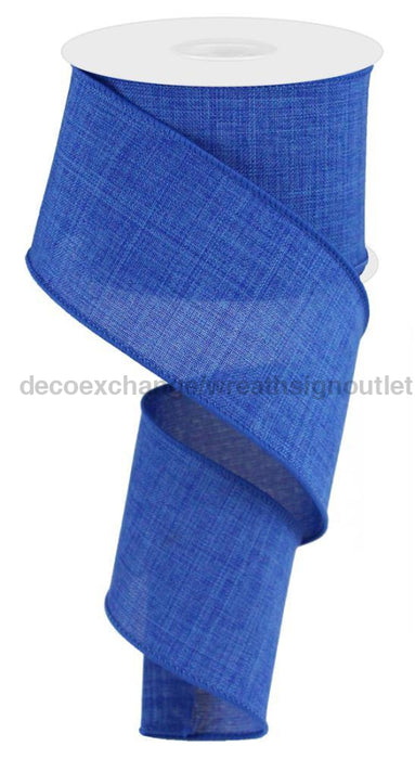 2.5"X10Yd Royal Burlap Royal Blue RG127925 - DecoExchange