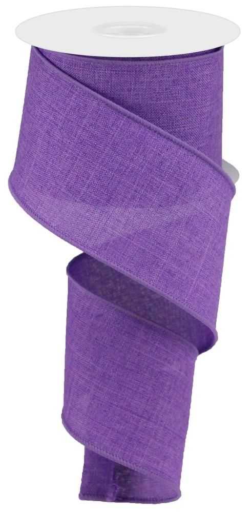 2.5"X10Yd Royal Burlap Dark Lavender RG1279WF - DecoExchange