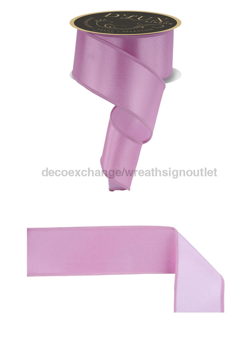 2.5’’X10Yd Satin Fused Bright Pink/White LX4002WT Ribbon