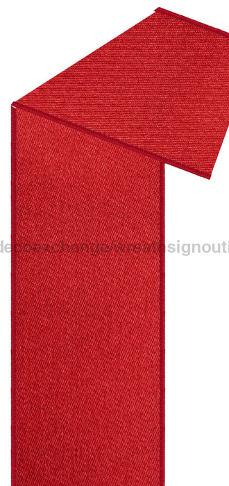 2.5’’X10Yd Satin Fused Red Lx400624 Ribbon