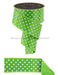 2.5’’X10Yd Small Polka Dot/Fused Fresh Green/White Lx3031Lt Ribbon