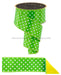 2.5’’X10Yd Small Polka Dot/Fused Fresh Green/White/Yellow Lx3039Ht Ribbon
