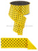 2.5’’X10Yd Small Polka Dot/Fused Yellow/Black Lx304729 Ribbon