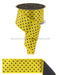 2.5’’X10Yd Small Polka Dot/Fused Yellow/Black Lx30518N Ribbon
