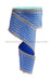 2.5’’X10Yd Vertical Stripe/Dot Edge Royal Blue/Gold Rgf151025 Ribbon