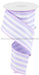 2.5’’X10Yd Vertical Stripe Lt Lavender/White Rgc1563Nr Ribbon