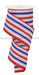 2.5X10Yd Vertical Stripe White/Blue/Red Rge1957A1 Ribbon