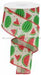 2.5"X10YD WATERMELON SLICES ON ROYAL Natural/Red/Pink/Green/Black Ribbon RG0199218 - DecoExchange