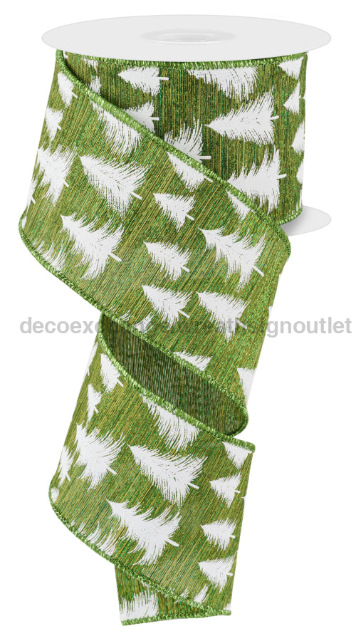 2.5’X10Yd Wispy Tree/Met Moss Green/Lime/White Rge191144