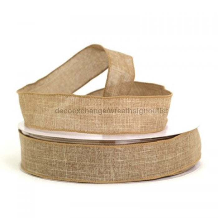 2.5"X50YD NATRL CANVASD Ribbon Q501440-16 - DecoExchange