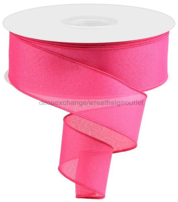 2.5"X50Yd Value Faux Burlap Fuchsia RC500107 - DecoExchange