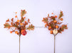 2 Assorted 20"L Pumpkin/Leaf/Eucalyptus Pick Rust/Orange/Cream/Green HA1763 - DecoExchange