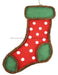 20.5"H Vine Dot Stocking Emerald/Red/White/Natural KG3035 - DecoExchange